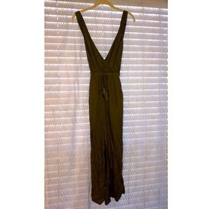 American Eagle xxs green sleeveless jumpsuit